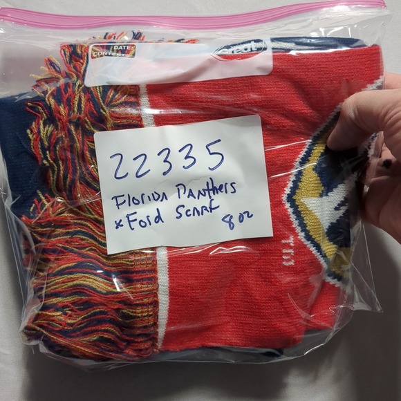 Florida Panthers Hockey x FORD Reversible Knit Scarf EUC - Picture 11 of 11
